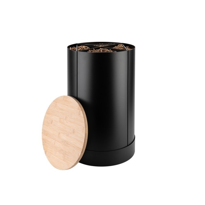 Pellet Reserve Fractio Black Dixneuf - Bamboo Lid 4 Compartments