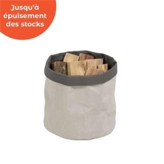 Dixneuf Grey Kraft Bag - Fireplace and Wood Stove Accessory