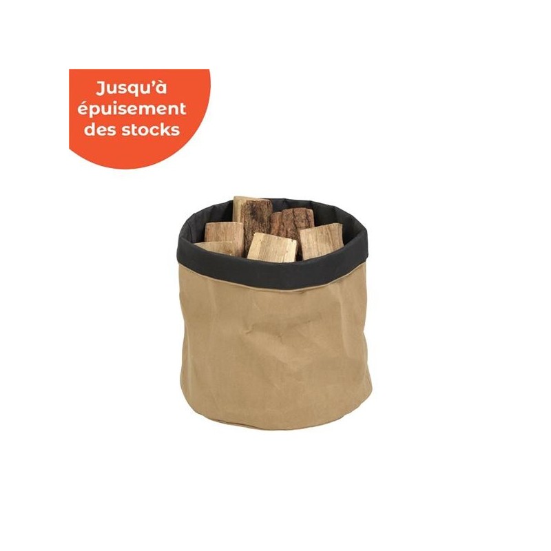 Dixneuf Naturkraftpapiersack für Kamin und Holzofen