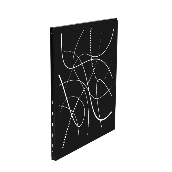 Protezione Murale Flame Dixneuf 81x100 cm Nero Ghiacciato N3