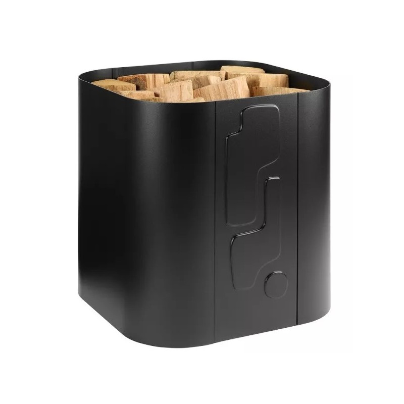 Range bûches Dixneuf Altik Noir Givré N3 - Acier français