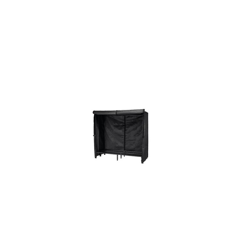 Bâche Dixneuf Cover 50 pour Range Bûches Extérieur Modulable - Polyester Noir