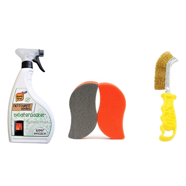 Pack NETTOYAGE - Brosse + Eponge + Spray