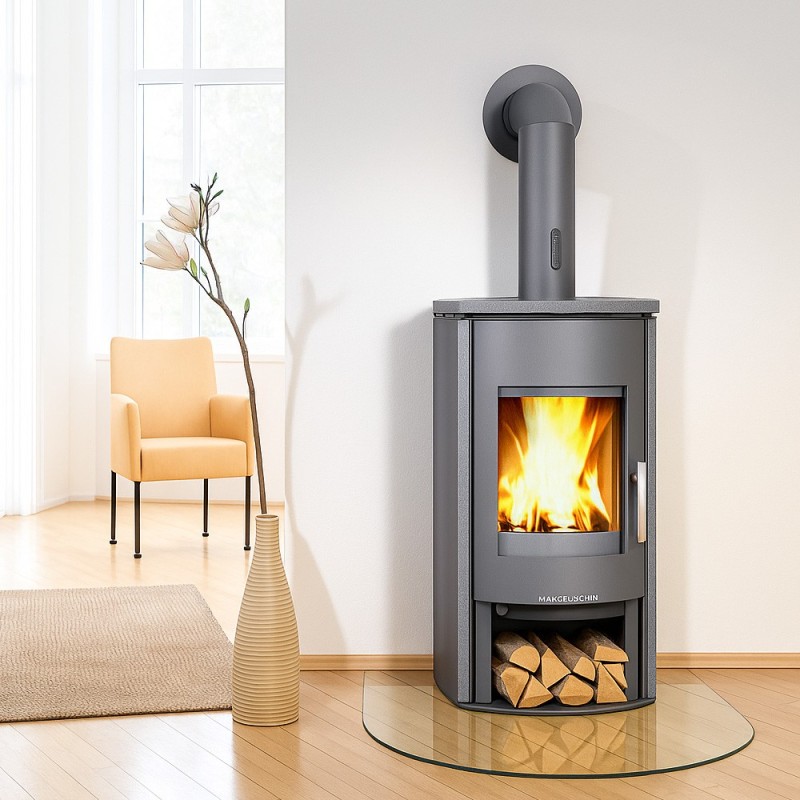 Placa de suelo de vidrio rectangular curvada 100x100cm - Capska