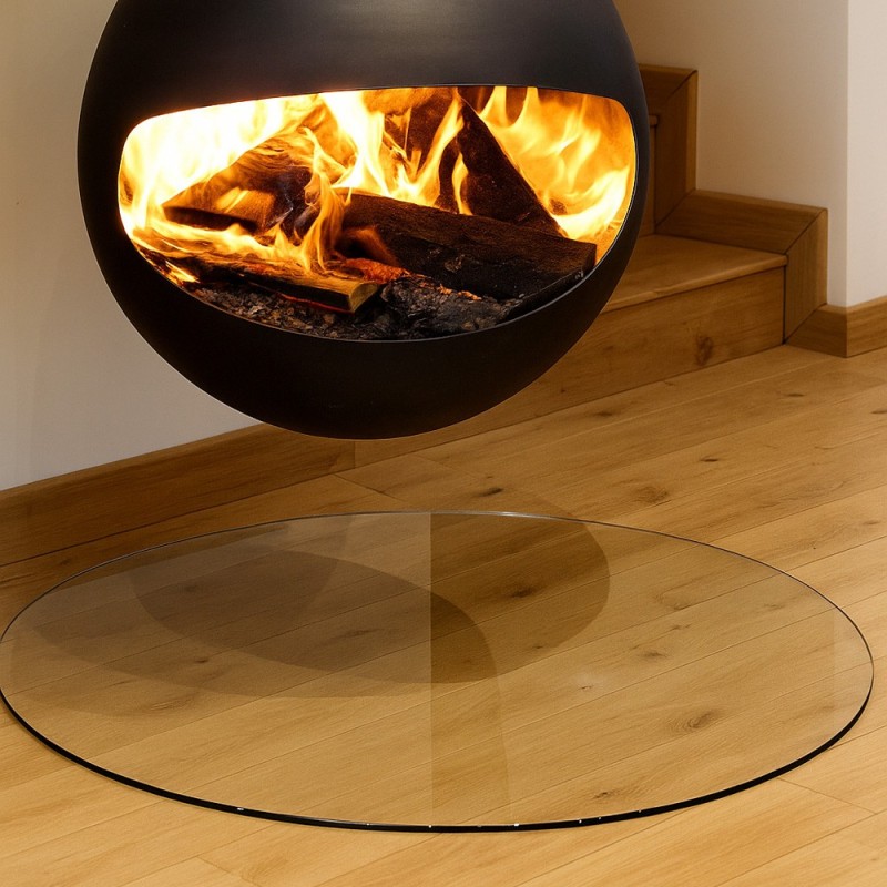 Runde Glasbodenplatte - Durchmesser 100 cm - Capska