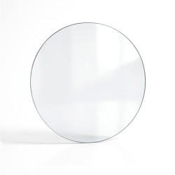 Vitre plate de forme ronde