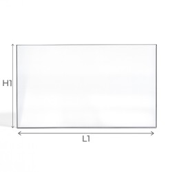 Rectangular Glass Replacement for Wood Stove - Capska