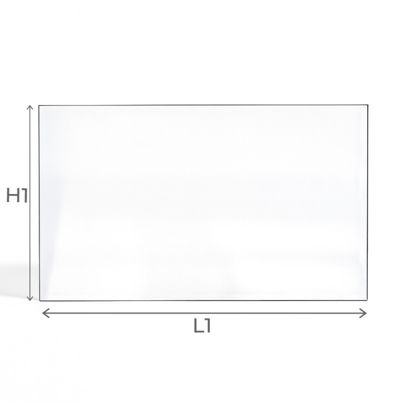 Cristal rectangular para chimenea y estufa – Vidrio cerámico resistente al calor hasta 760 °C