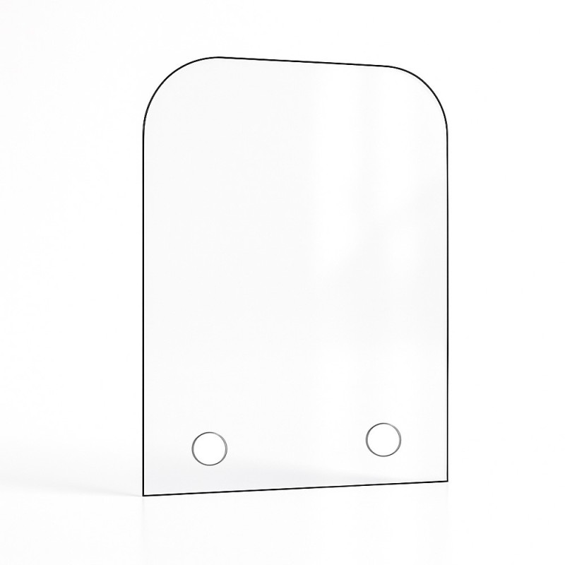 Vidre pla amb 2 angles arrodonits, estufes de llenya i llars de foc – Capska