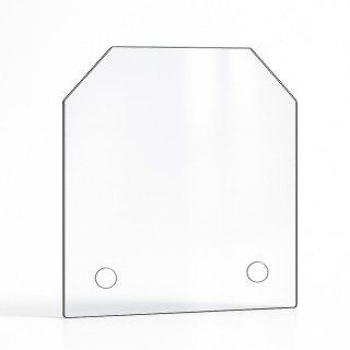 Custom Rectangular Glass with 2 Cut Corners - Capska