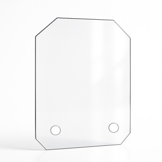 Vetro rettangolare con 4 angoli tagliati - Capska