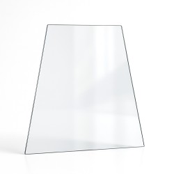 Kaminglas nach Maß: Gleichschenkliges Trapez 