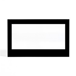 Supra NEO 55 Glass - Rectangular Screen-printed glass panel for fireplace insert