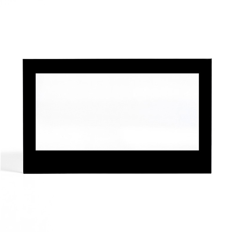 Haas Sohn HILLINGTON Glass - Rectangular Screen-printed glass panel for wood burning stove