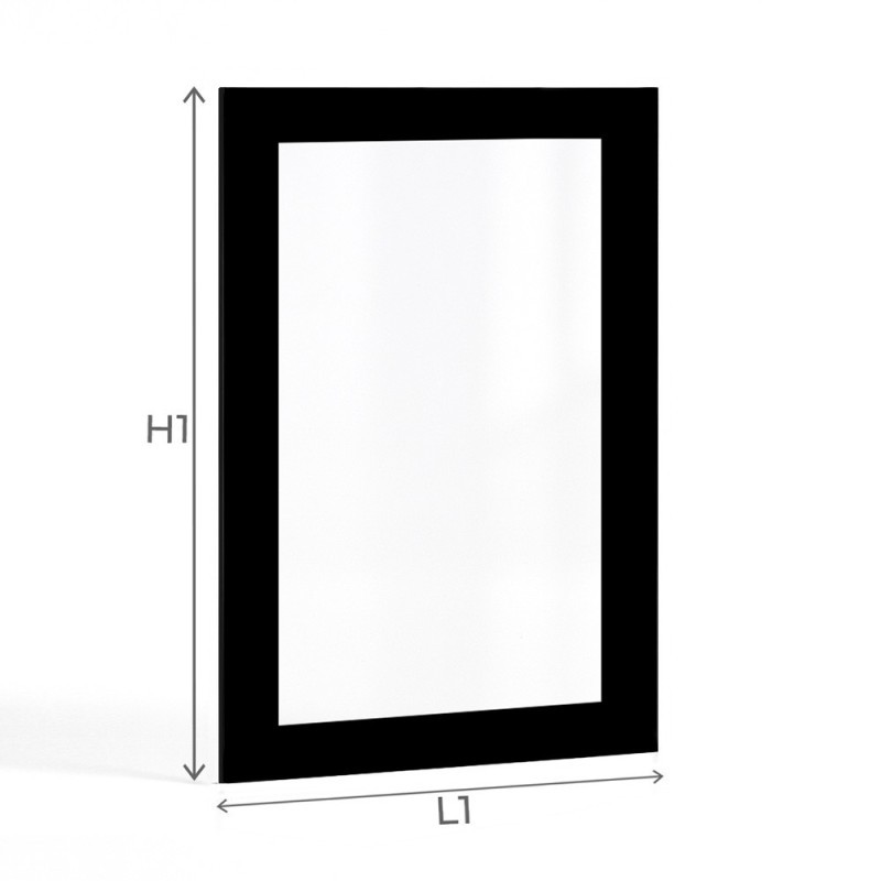 Valmon ONYX 32/34/35 Glas - Rechteck Siebdruck Kaminglas für Kaminofen