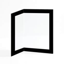 Vitre Brisach MONTANA - Verre Pliée Sérigraphié pour poêle à bois
