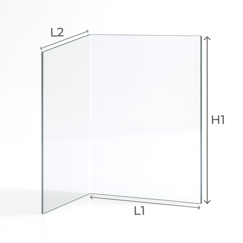 Cristall Schmid EKKO 45/51 - Vidre Plegat per inserit de xemeneia