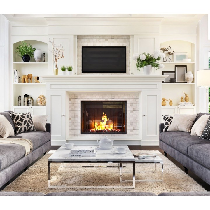 Cristal rectangular para chimenea y estufa – Vidrio cerámico resistente al calor hasta 760 °C