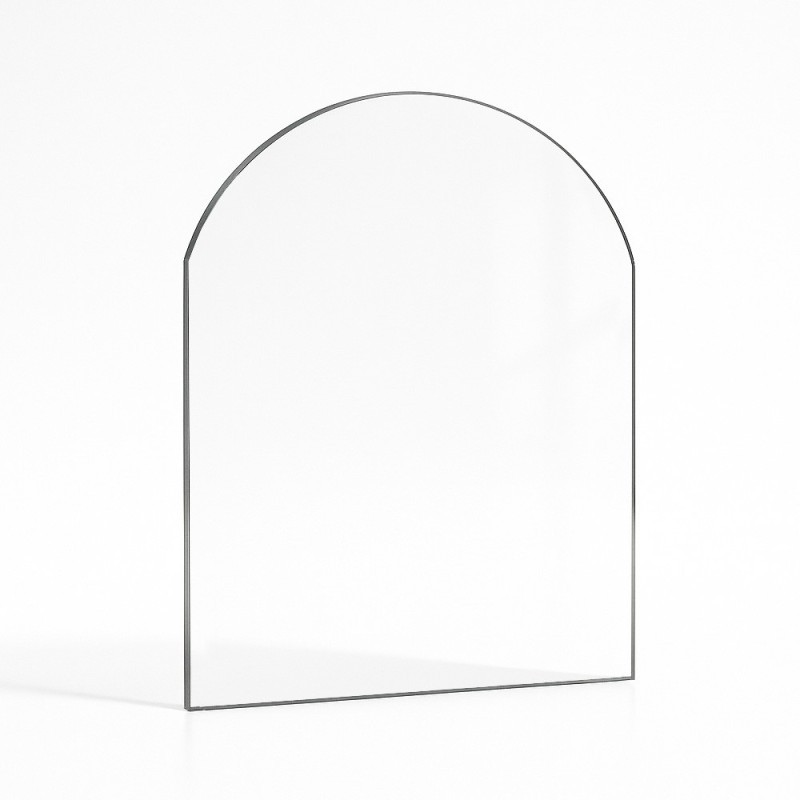 Invicta ELO Glas - Rechteck mit abgerundeter Oberseite Kaminglas für Kaminofen