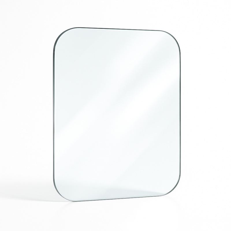 Jotul F105 Glass - 4 rounded corners glass panel for fireplace insert