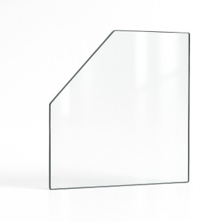 Vitre Invicta IWAKI - Verre 1 angle coupé pour poêle à bois