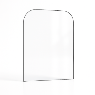 Invicta BRADFORD Glas - 2 abgerundete Ecken Kaminglas für Kaminofen