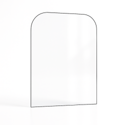 Vitre Invicta BRADFORD - Verre 2 angles arrondis pour poêle à bois
