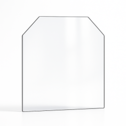 Vitre Supra HF 3352 - Verre 2 angles coupés pour poêle à bois