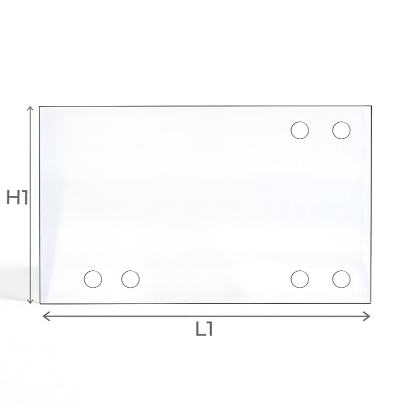 Cristall Brisach EUROVISION (amb forats) - Vidre Rectangle Perforat