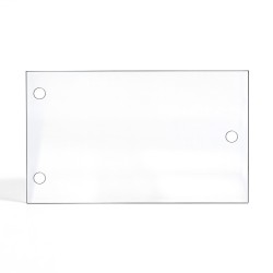 Godin FOYER 695 TX Glass (with drill holes) - Rectangular Pierced glass panel for fireplace insert