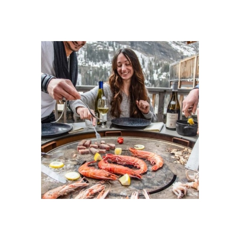 Planxa Braser de Gas 130 cm - 1 alçada 80 cm - Capska