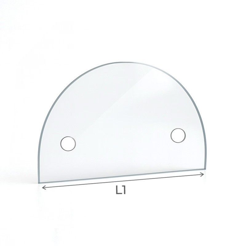 Custom Half-Circle Glass Cut for Stove - Capska