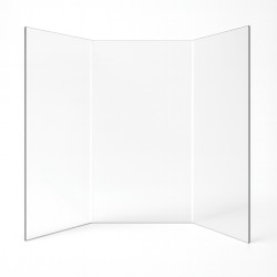 Chazelles FOYER CP 801 R Glass - Prismatic glass panel for fireplace insert