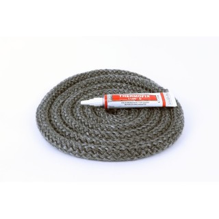 Round Braided Gasket ø 14 mm x 2,5 m + glue - Capska