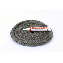 Geflochtene Dichtschnur ø 14 mm x 2,5 m + Kleber