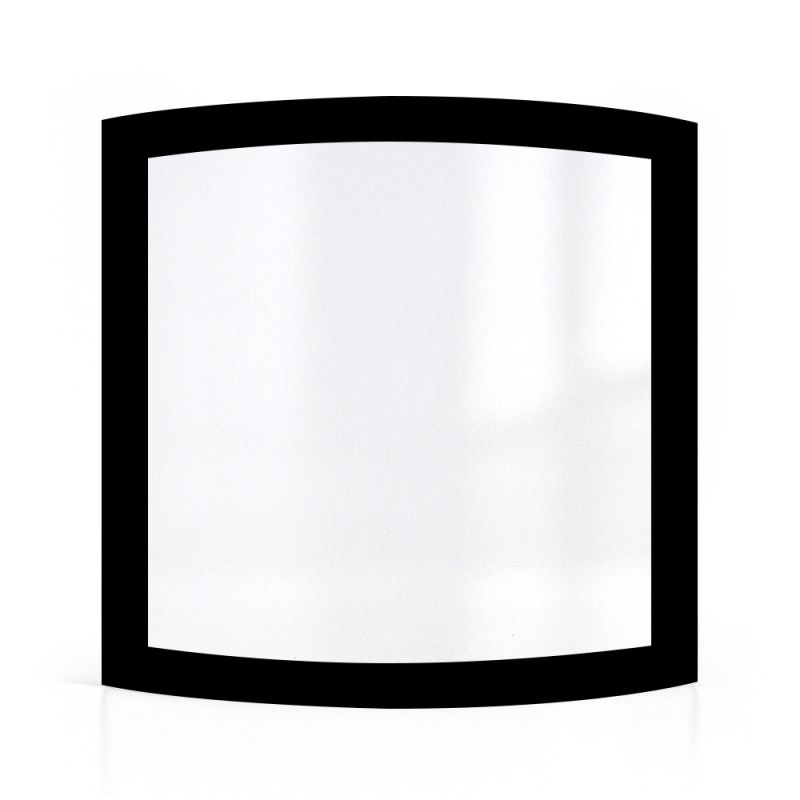 Spartherm TRIAS L Glas - in sich gebogenes Siebdruck Kaminglas für Kaminofen