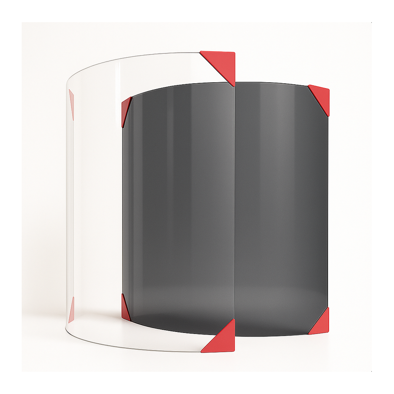 Skantherm BEO Glass - Curved Glass Panel for Wood Burning Stove