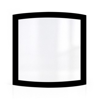 Vitre Turbo Fonte JAZZ - Verre Courbe pour poêle à bois