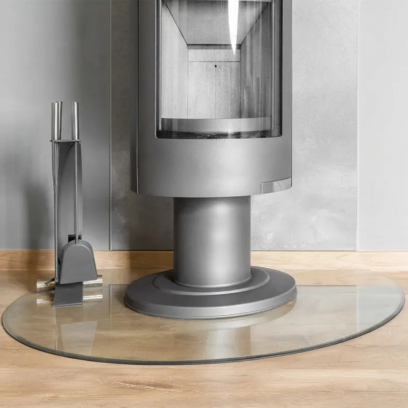 Piastra rotonda in vetro temperato per stufe Ø 100 cm - Capska