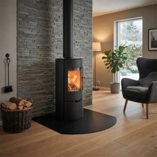Rounded Floor Plate 80x50cm Dixneuf | Wood Stove Protection