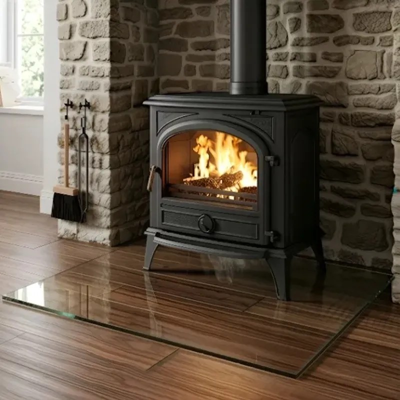 Placa de terra rectangular 120x100cm en vidre temperat - Capska