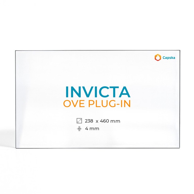 Vitre Invicta OVE PLUG-IN - Verre Ovale pour poêle à bois