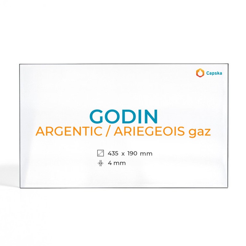 Godin Argentic Ariegeois Gaz Glass Panel Rectangular - Capska