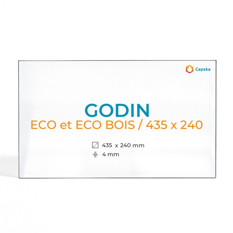 Godin ECO ET ECO BOIS Glass Panel - 435 x 240 mm