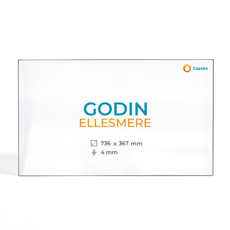 Vitre Godin ELLESMERE - Verre Rectangle pour poêle à bois
