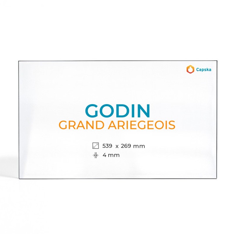 Vetro Godin GRAND ARIEGEOIS per stufa a legna