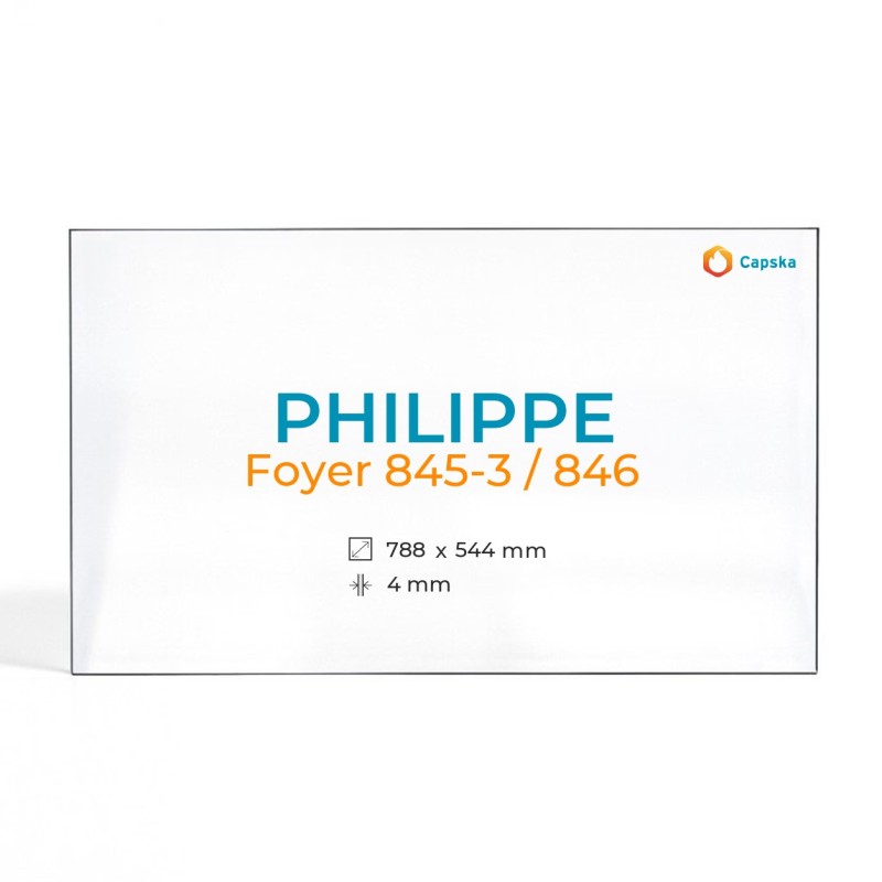 Vidre ceràmic Philippe FOYER 845-3 / 846 - Rectangle - 788 x 544 x 4 mm