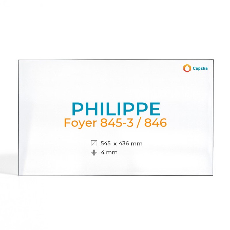 Vitre Philippe Foyer 845-3/846 545x436mm - Capska