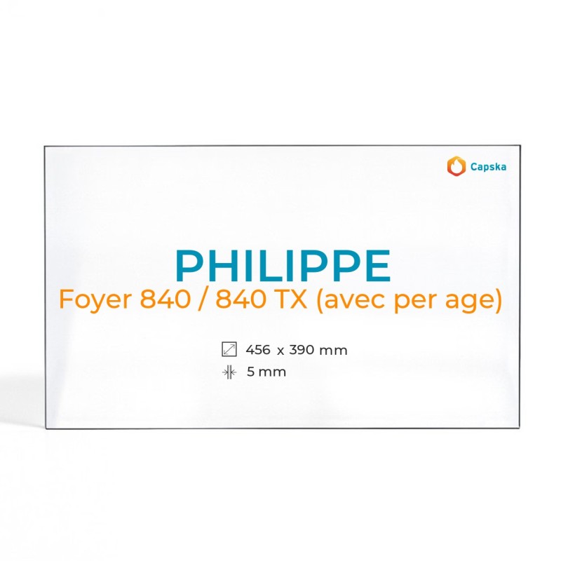 Philippe Foyer 840/840 TX Glass Panel - Rectangular Pierced Glass