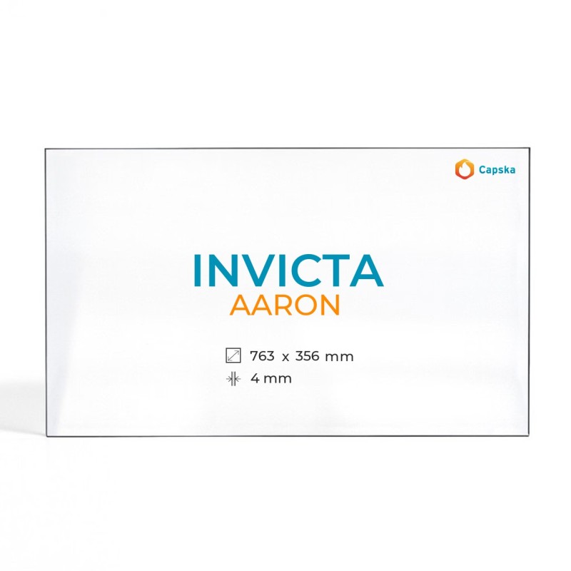 Cristal Invicta AARON - Vidrio Rectángulo para estufa de leña